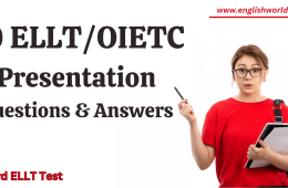 10 ELLT/OIETC Presentation Questions & Answers for January-2024